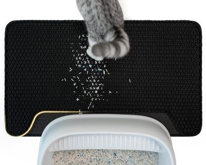 Concave Honeycomb Cat Litter Trapping Mat – Large, 25" x 15"