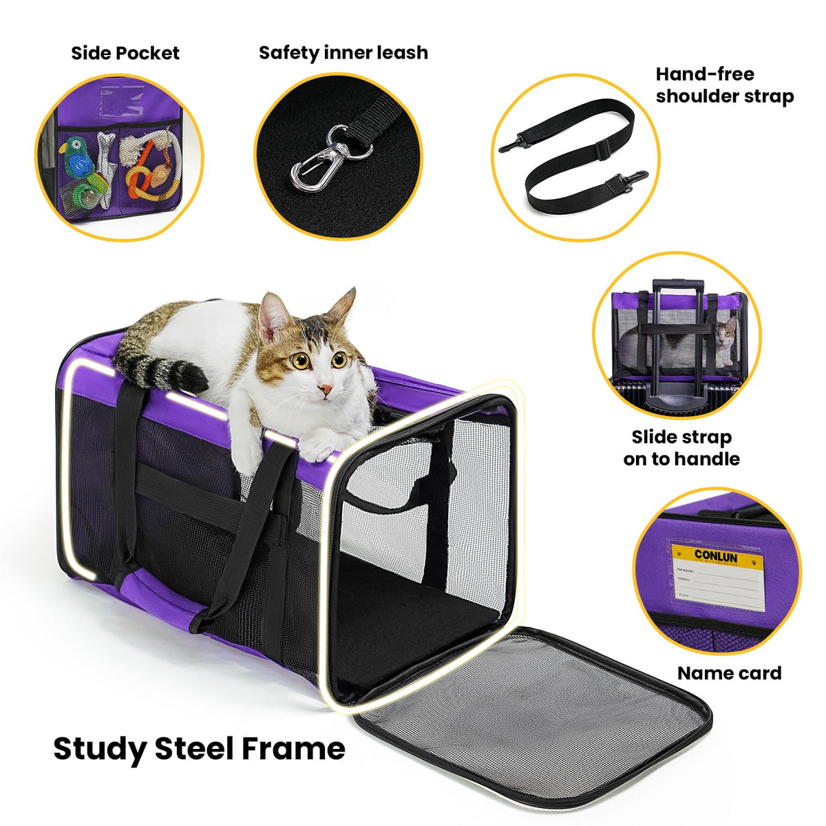 Collapsible Soft-Sided Pet Carrier – Cat & Small Dog