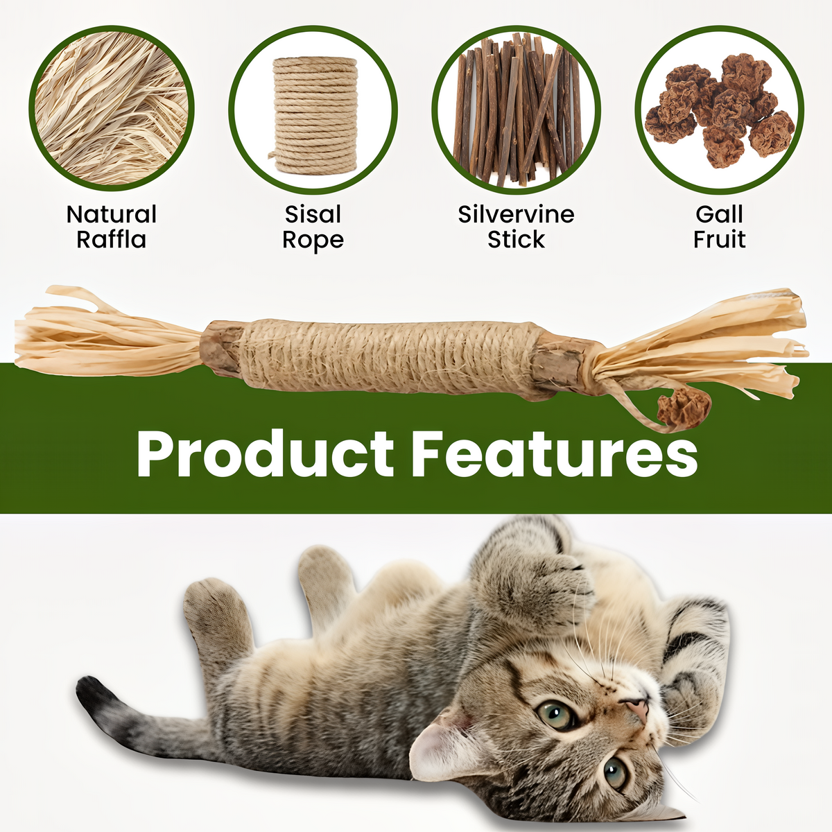 Natural Silvervine Cat Dental Sticks – Teeth Cleaning Chews | Starter, Monthly & Complete Kits