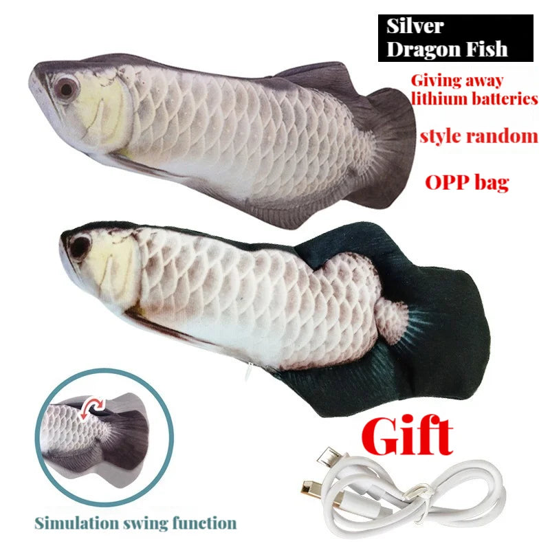 Interactive Fish Cat Toy (Automatic Realistic Tail Swing)