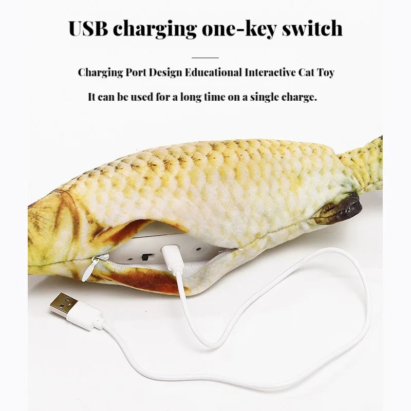 Interactive Fish Cat Toy (Automatic Realistic Tail Swing)