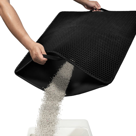 Honeycomb Double-Layer Cat Litter Trapping Mat – Large, 31" x 26"