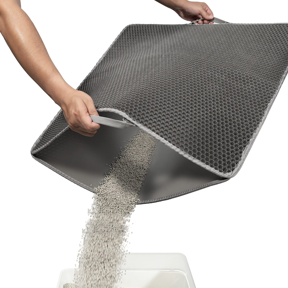 Honeycomb Double-Layer Cat Litter Trapping Mat – Large, 31" x 26"