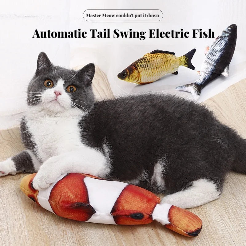 Interactive Fish Cat Toy (Automatic Realistic Tail Swing)