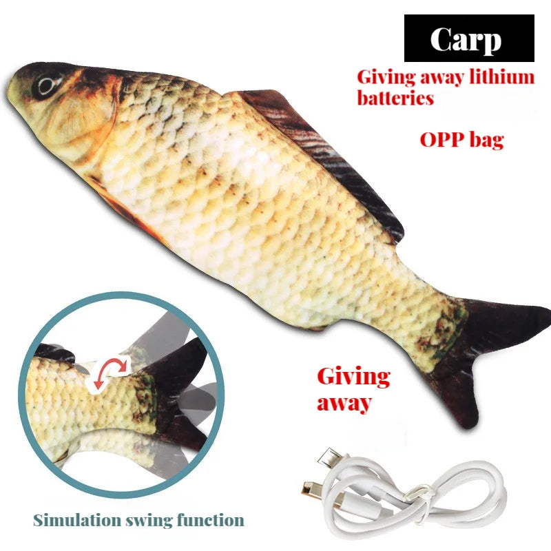 Interactive Fish Cat Toy (Automatic Realistic Tail Swing)
