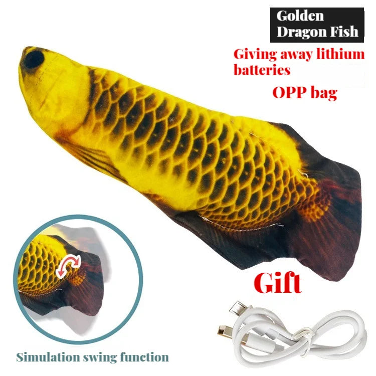 Interactive Fish Cat Toy (Automatic Realistic Tail Swing)
