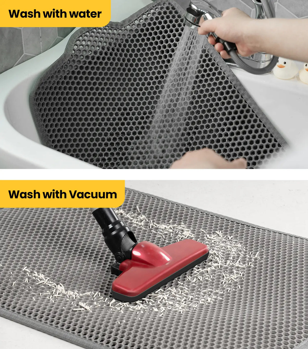 Honeycomb Double-Layer Cat Litter Trapping Mat – 23" x 17"