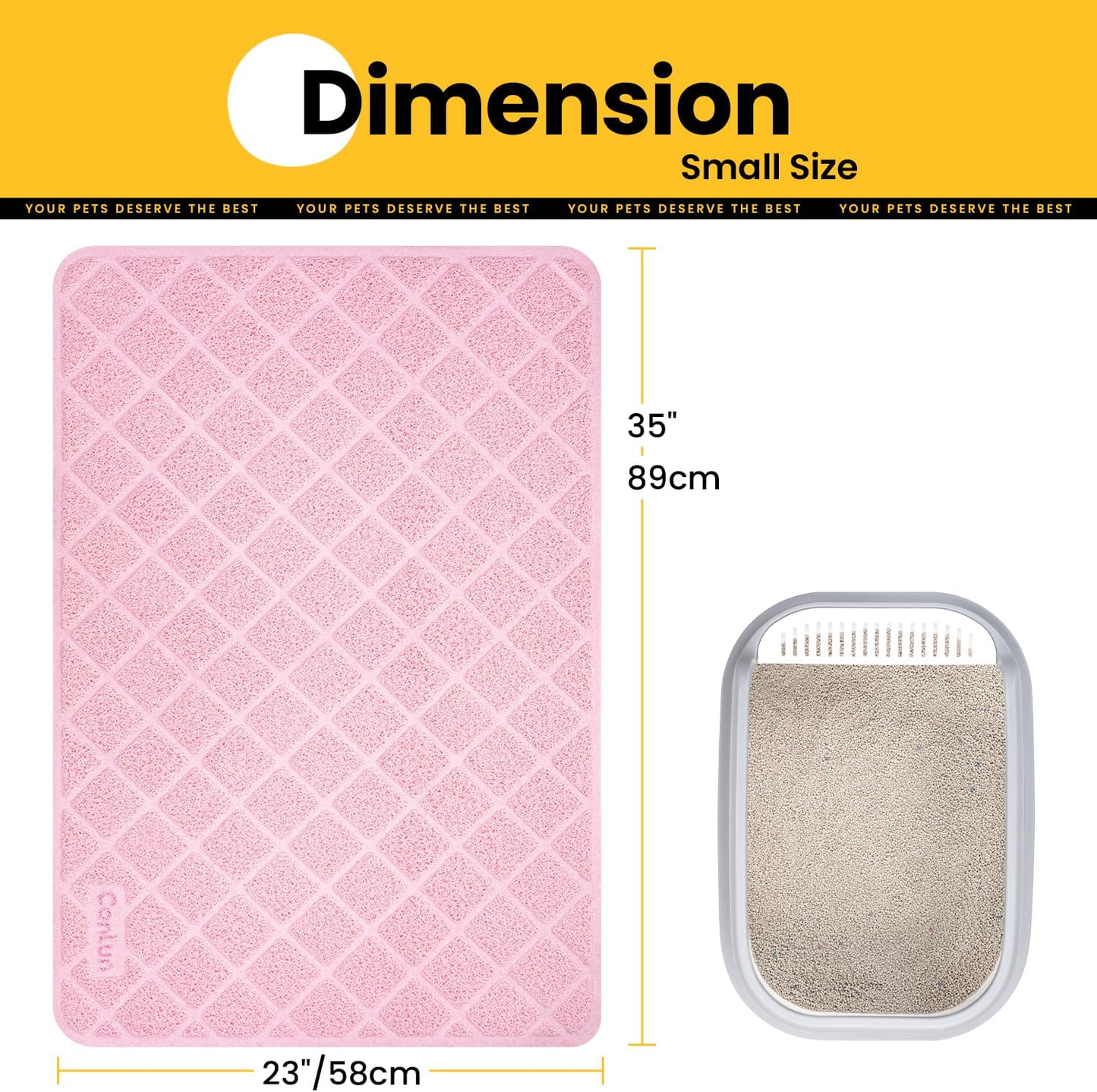 PVC Honeycomb Cat Litter Trapping Mat – Large