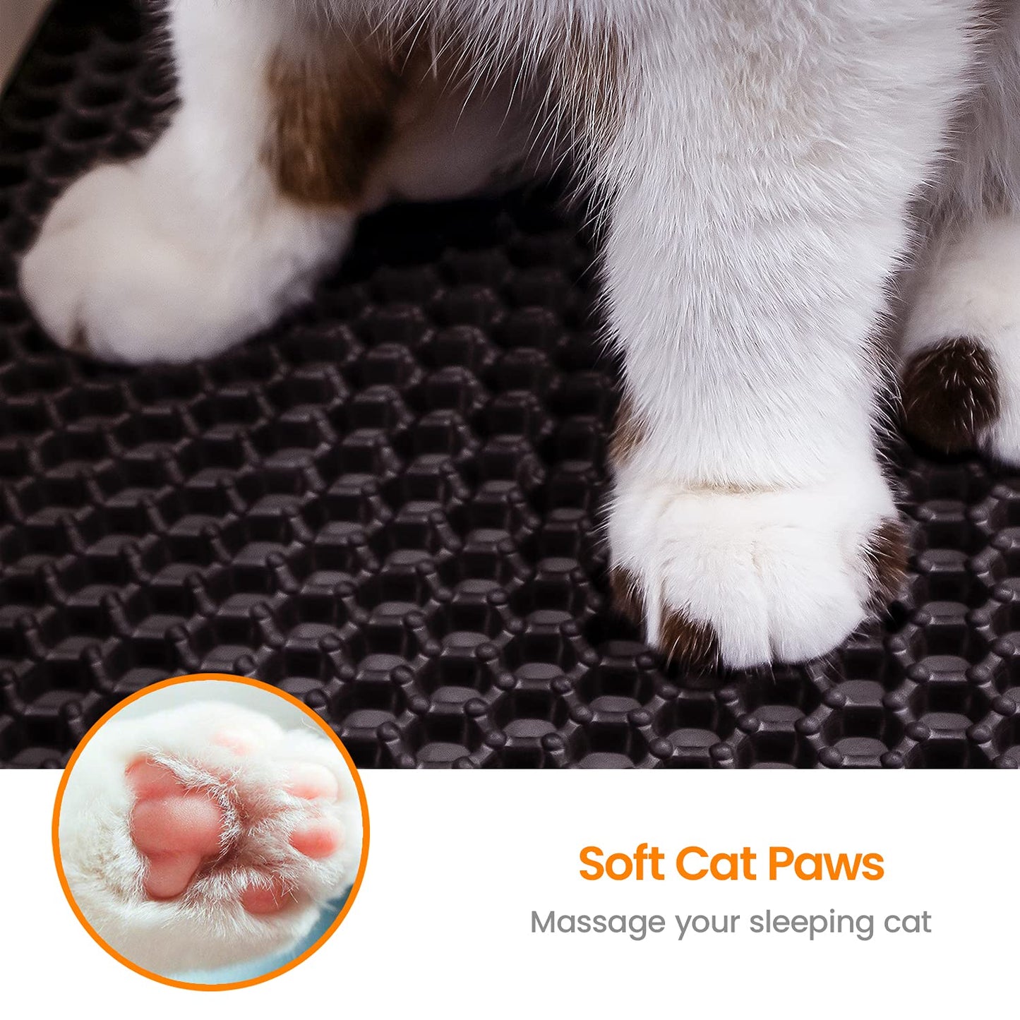 Honeycomb Double-Layer Cat Litter Trapping Mat – 18" x 17"