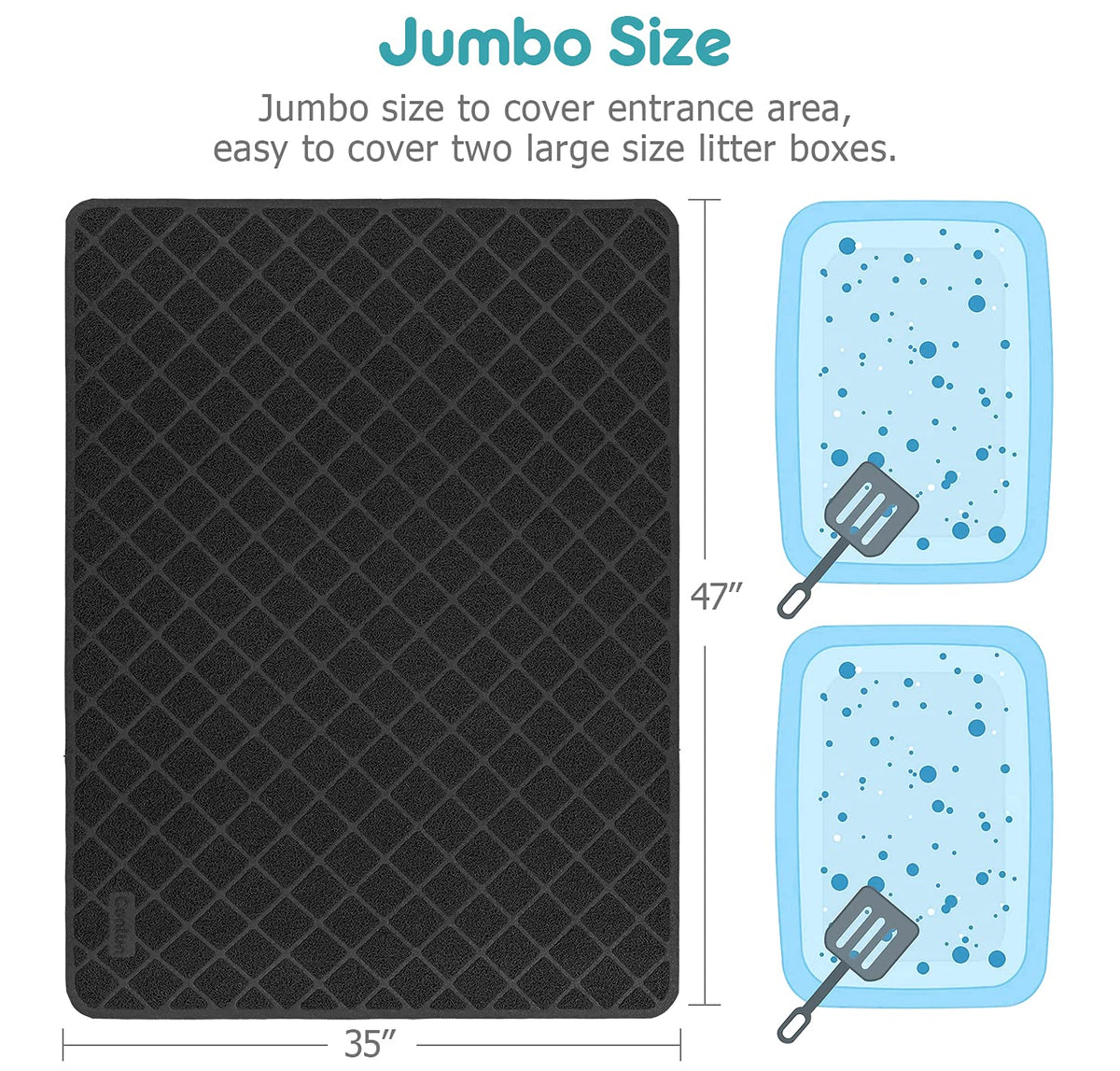 PVC Honeycomb Cat Litter Trapping Mat – Jumbo