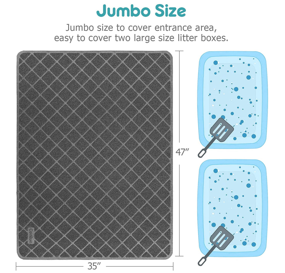 PVC Honeycomb Cat Litter Trapping Mat – Jumbo