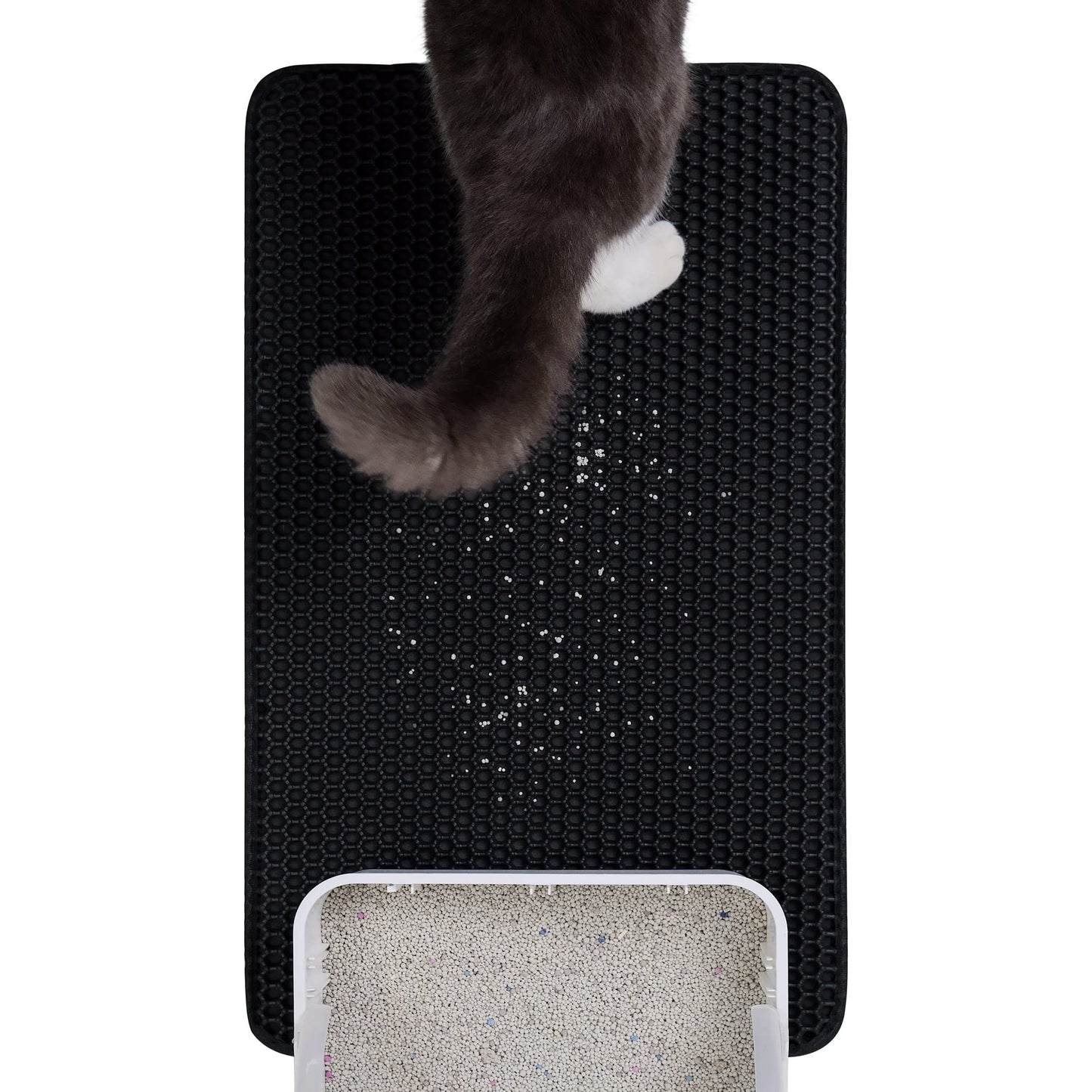 EVA Honeycomb Cat Litter Trapping Mat – 25" x 15"
