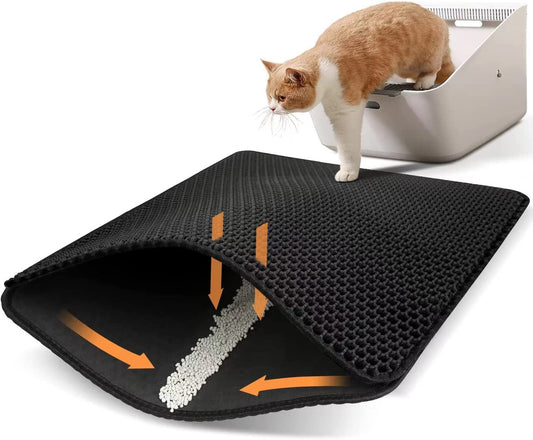 Honeycomb Double-Layer Cat Litter Trapping Mat – Small, 23" x 17"