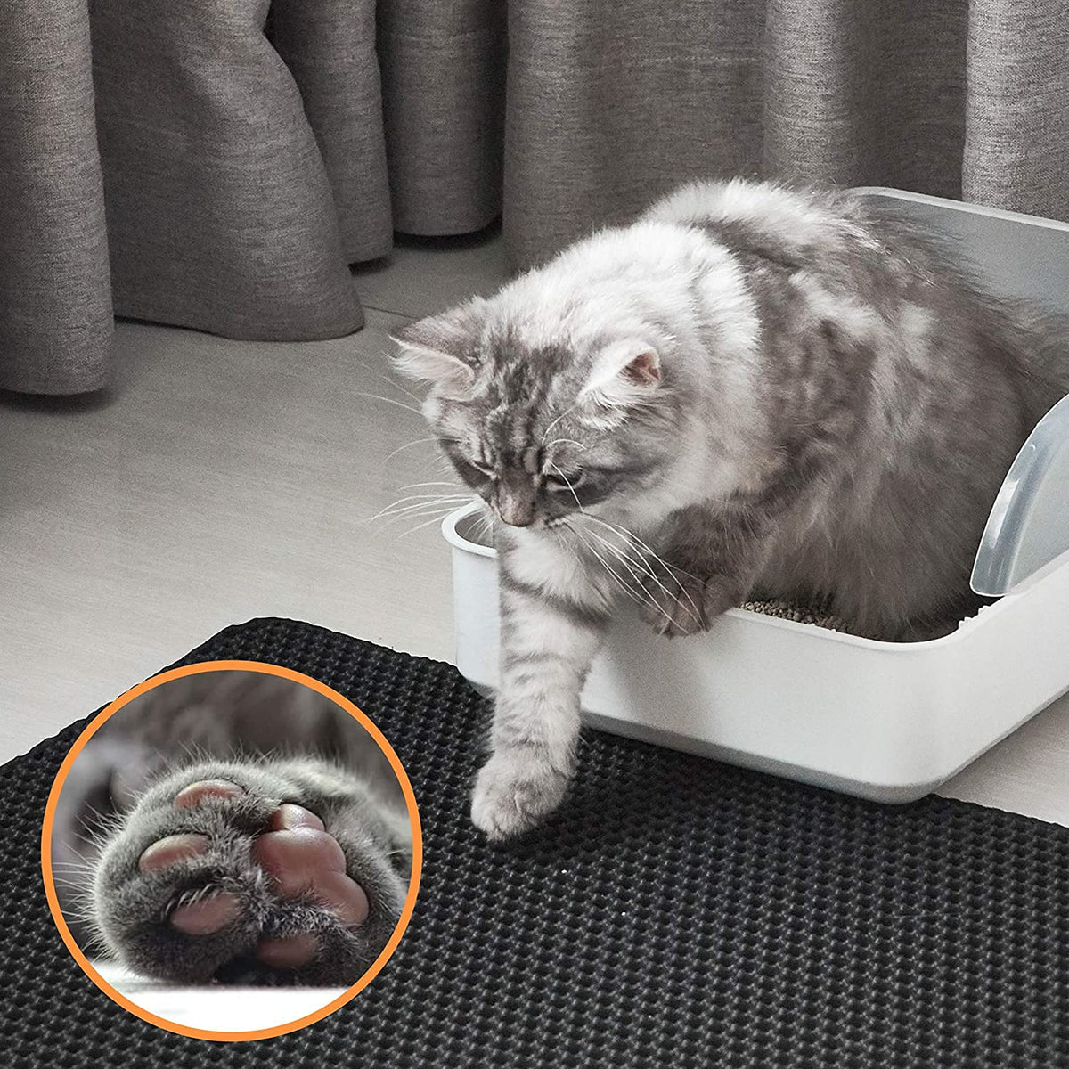 Honeycomb Double-Layer Cat Litter Trapping Mat – Small, 23" x 17"