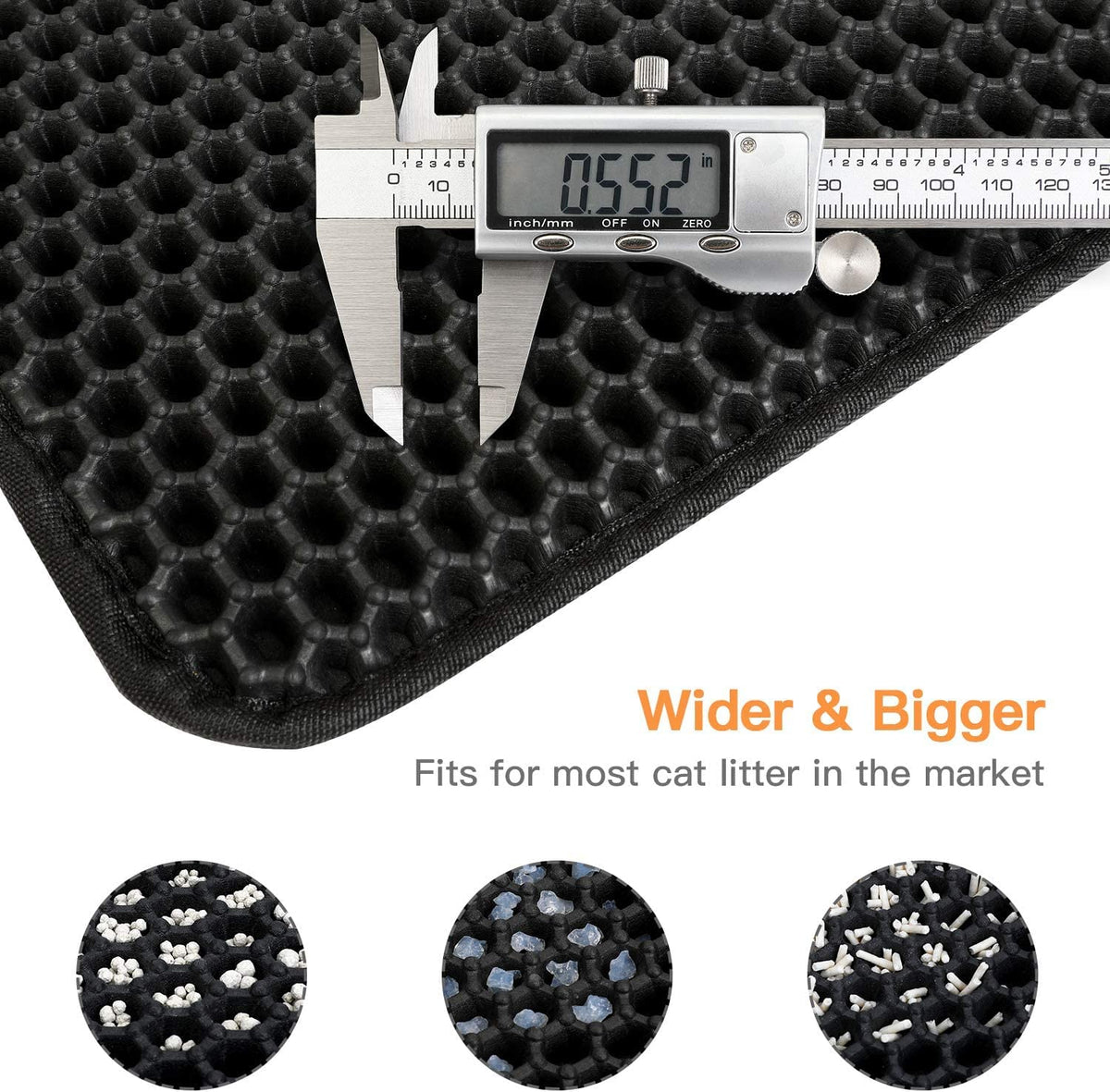 Honeycomb Double-Layer Cat Litter Trapping Mat – Small, 23" x 17"