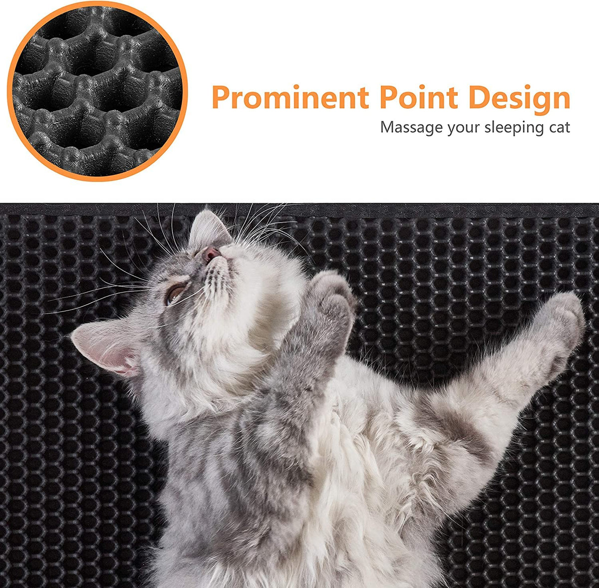 Honeycomb Double-Layer Cat Litter Trapping Mat – Small, 23" x 17"