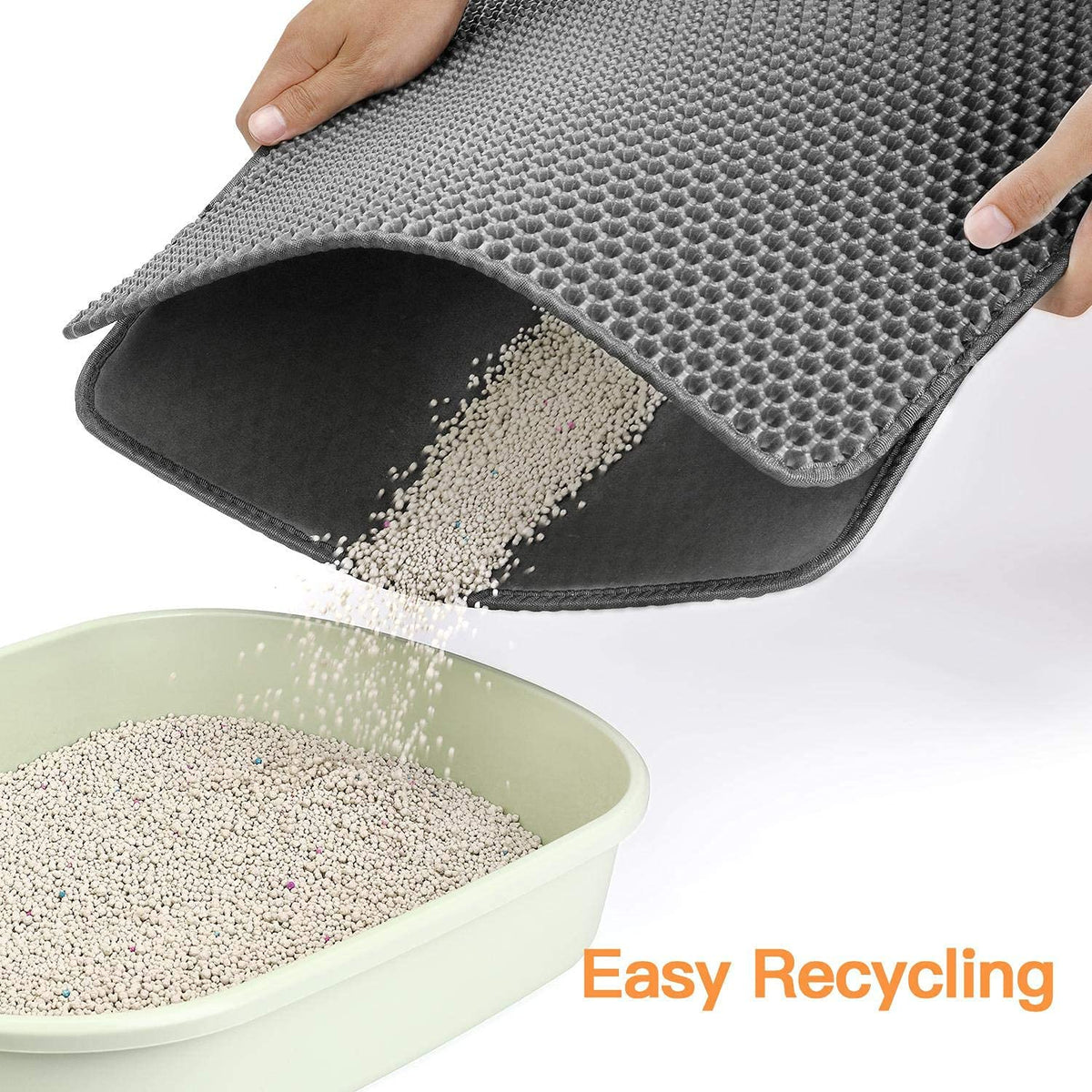 Honeycomb Double-Layer Cat Litter Trapping Mat – Large, 31" x 26"