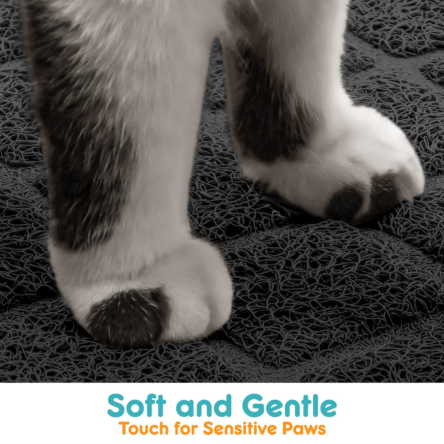 PVC Honeycomb Cat Litter Trapping Mat – Small, 24" x 17"