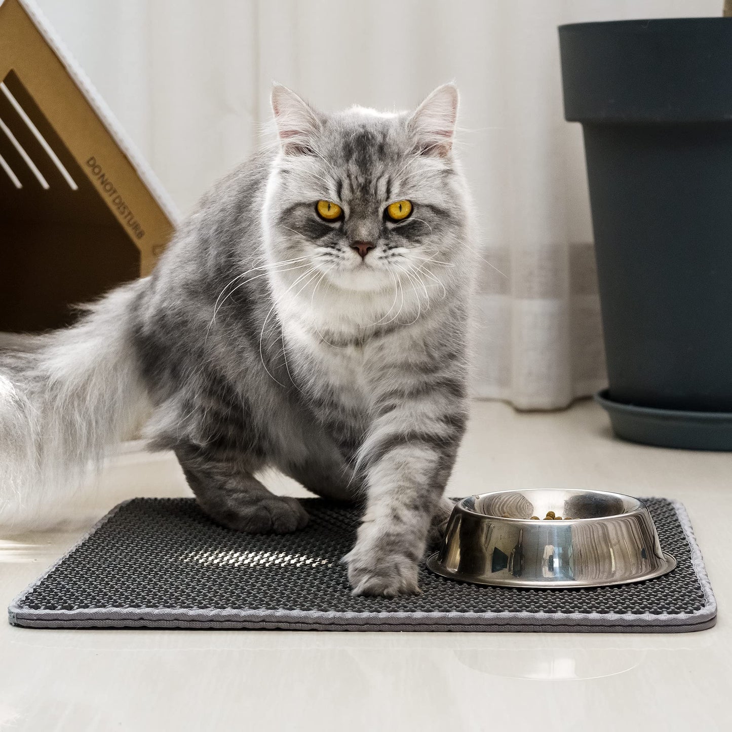 Honeycomb Double-Layer Cat Litter Trapping Mat – 18" x 17"