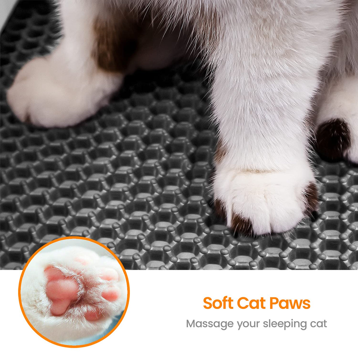 Honeycomb Double-Layer Cat Litter Trapping Mat – 18" x 17"