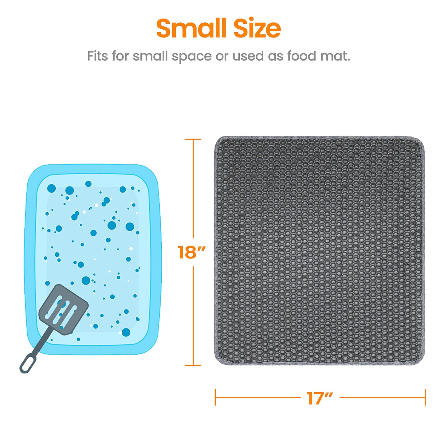 Honeycomb Double-Layer Cat Litter Trapping Mat – 18" x 17"