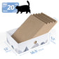 Cat Scratcher Lounge Box with Refill Pad – White