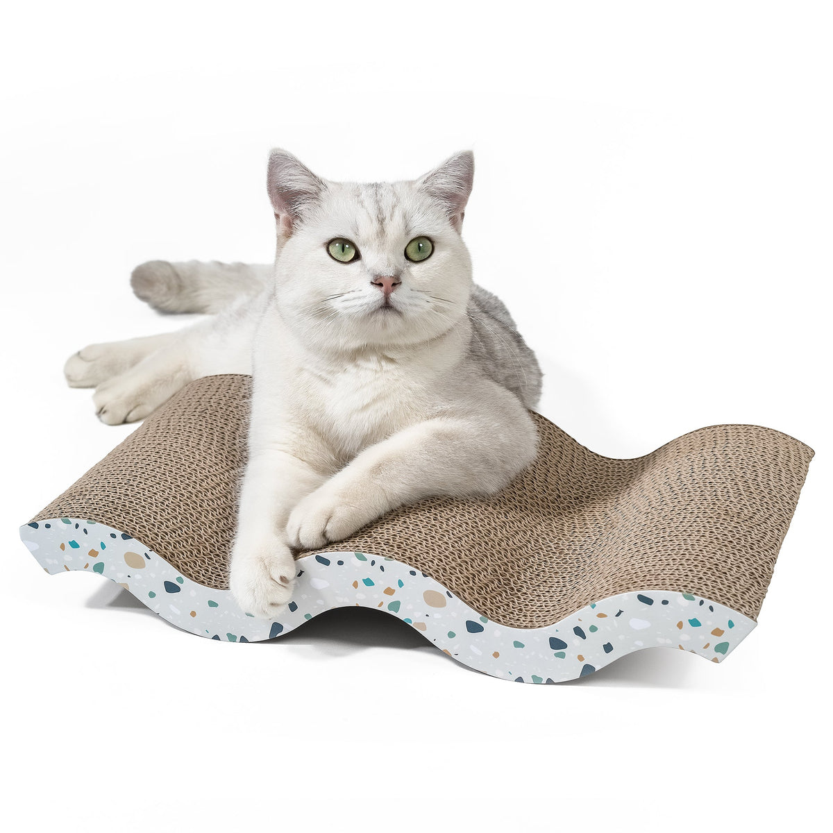 Reversible Cardboard Cat Scratcher Pad – Mountain Texture, Large