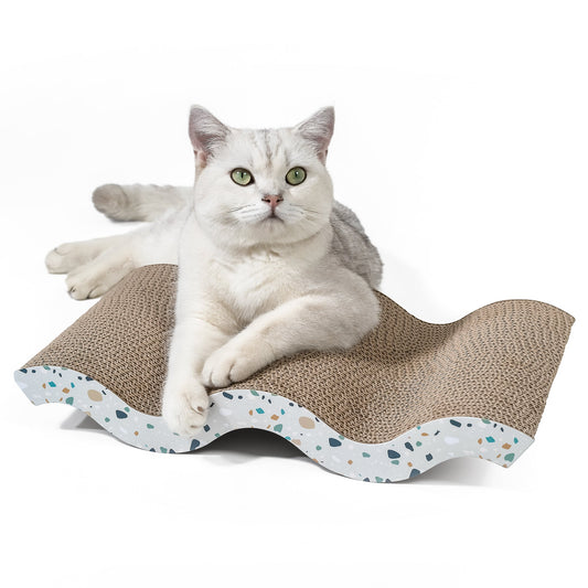 Reversible Cardboard Cat Scratcher Pad – Mountain Texture, Large