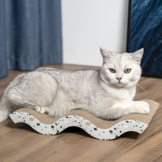 Reversible Cardboard Cat Scratcher Pad – Mountain Texture, Large