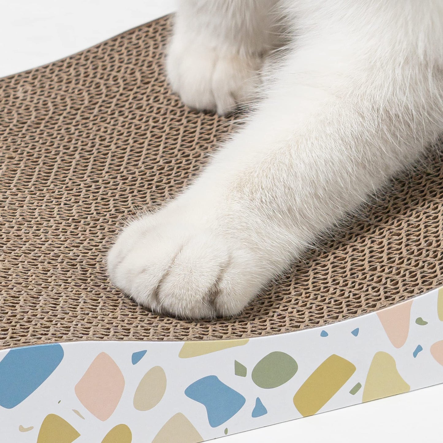 Reversible Cardboard Cat Scratcher Pad – Wave, Large