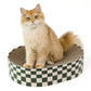 Round Cardboard Cat Scratcher Lounge Bowl