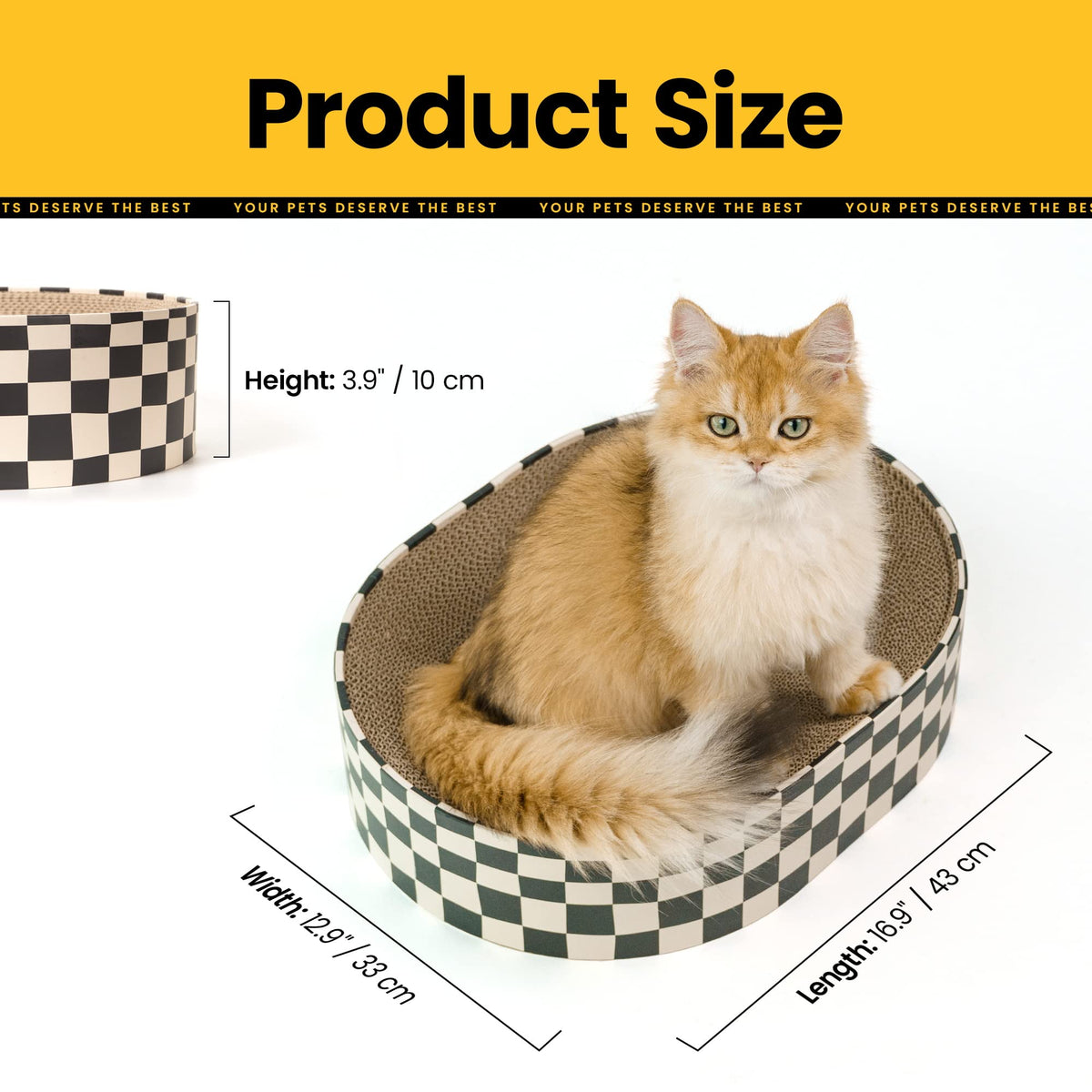 Round Cardboard Cat Scratcher Lounge Bowl