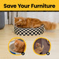 Round Cardboard Cat Scratcher Lounge Bowl