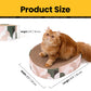 Round Cardboard Cat Scratcher Lounge Bowl