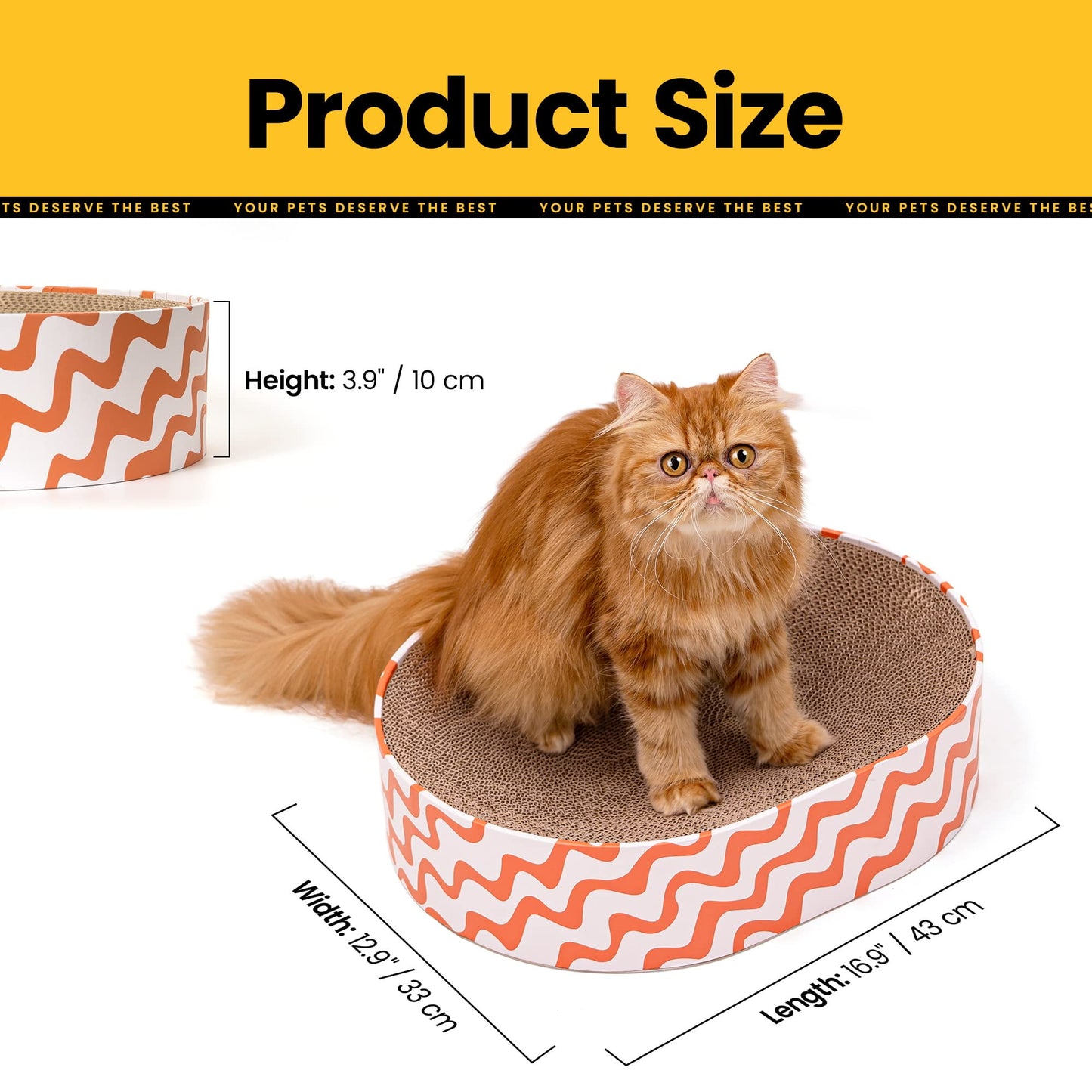 Round Cardboard Cat Scratcher Lounge Bowl