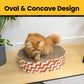 Round Cardboard Cat Scratcher Lounge Bowl
