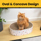 Round Cardboard Cat Scratcher Lounge Bowl