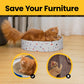 Round Cardboard Cat Scratcher Lounge Bowl