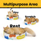 Round Cardboard Cat Scratcher Lounge Bowl
