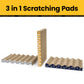 3-in-1 Cat Scratcher Pad Set with Catnip – Wave