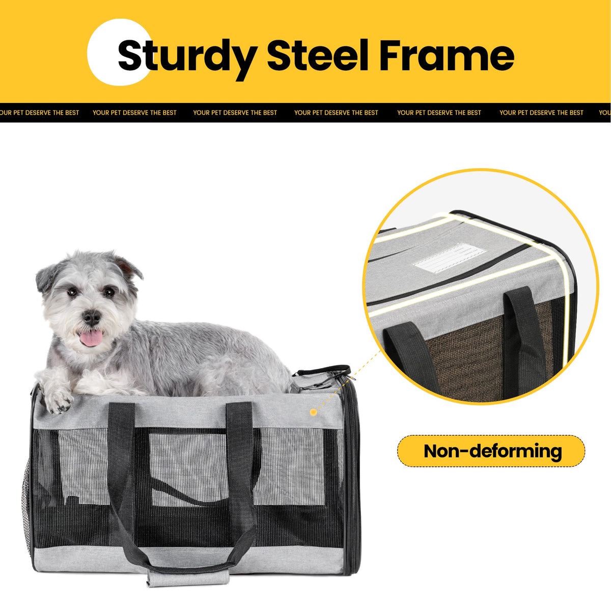 Collapsible Soft-Sided Pet Carrier – Large Dog