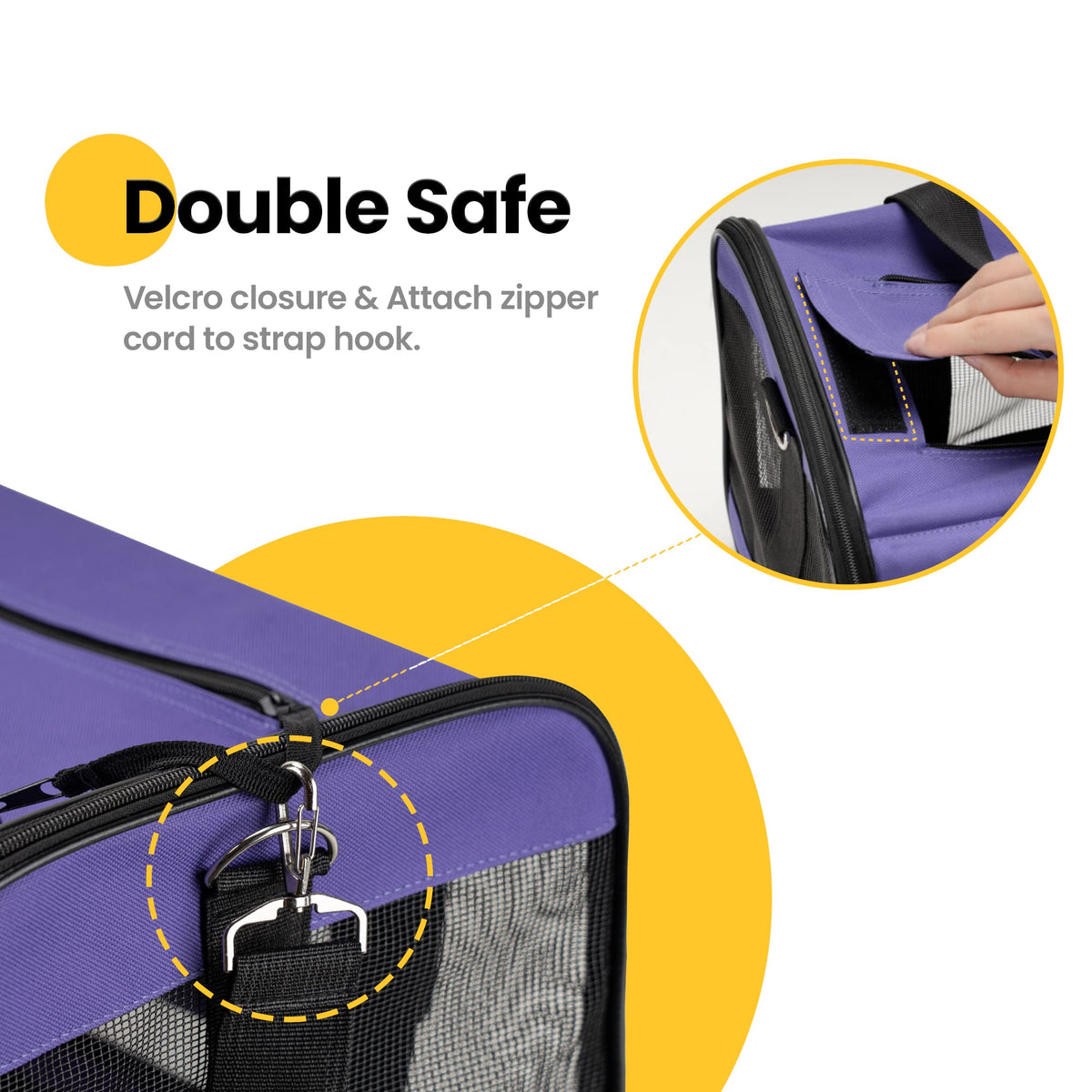 Collapsible Soft-Sided Pet Carrier – Large Dog