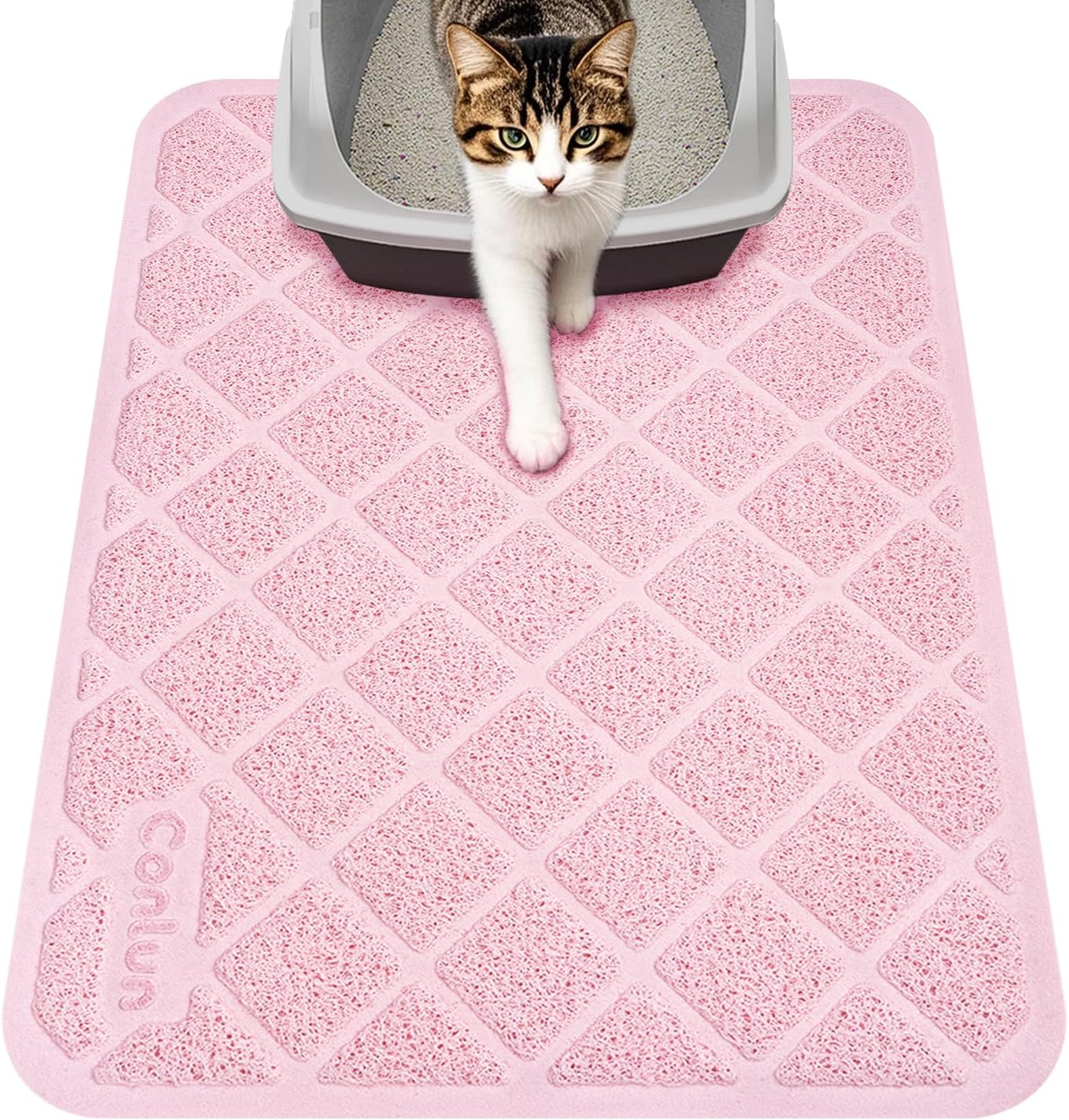 PVC Honeycomb Cat Litter Trapping Mat – Small, 24" x 17"