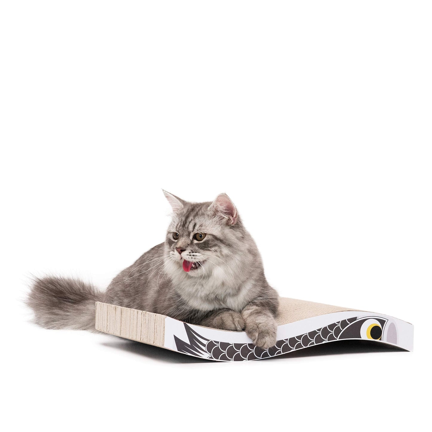 Reversible Cardboard Cat Scratcher Pad – Black, Large