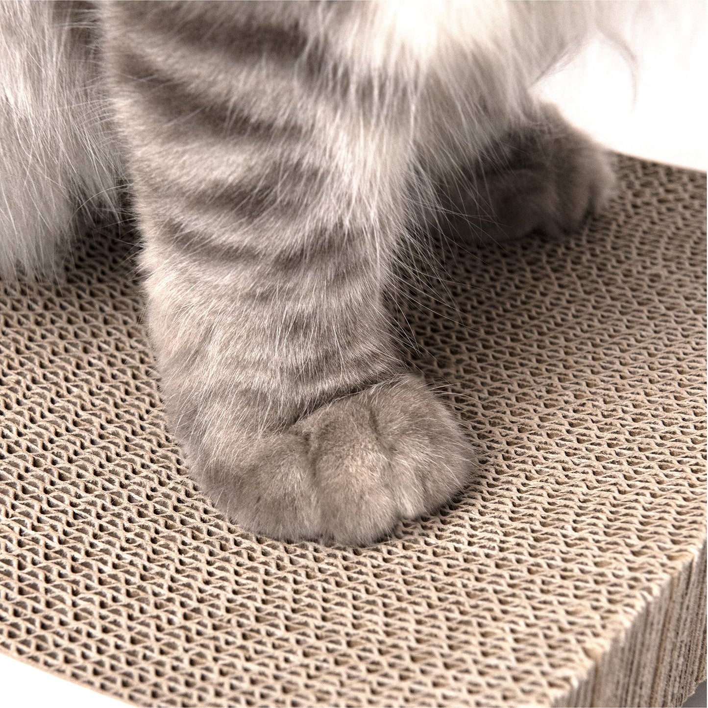 Reversible Cardboard Cat Scratcher Pad – Black, Large