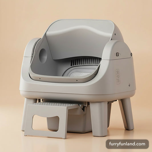 AutoScooper 12 automatic self-cleaning cat litter box, studio product view